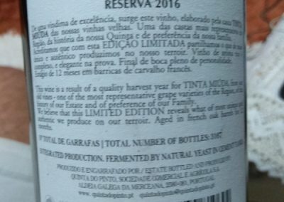 Quinta do Pinto Tinta Miúda Reserva 2016