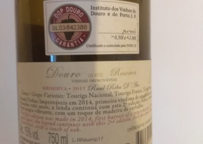 Vinhas Improváveis Reserva 2017